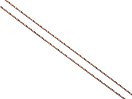 9ct Yellow Gold Fine Curb Chain 16 inch