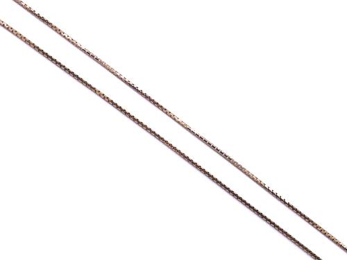 9ct Yellow Gold Box Chain 22 inch