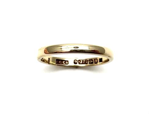 9ct Yellow Gold Wedding Ring 2mm