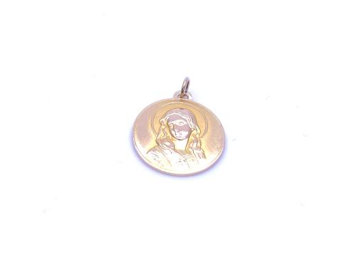 9ct Yellow Gold Virgin Mary Pendant