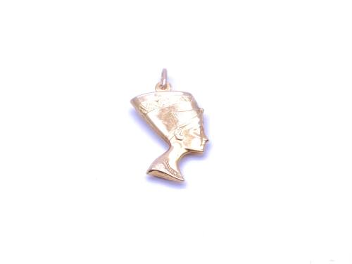 9ct Yellow Gold Nefertiti Pendant
