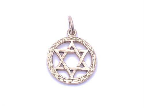 9ct Yellow Gold Star Of David Pendant