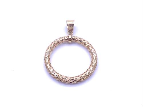 9ct Yellow Gold Filigree Pendant