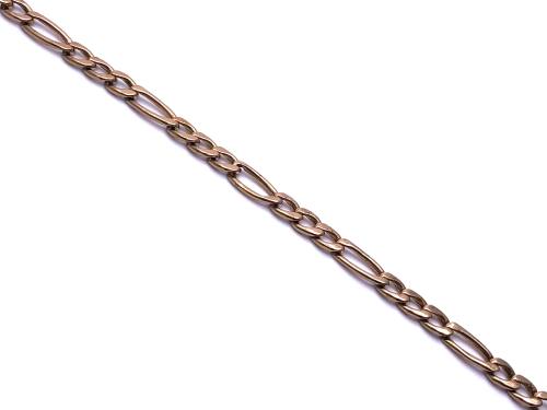 9ct Yellow Gold Figaro Bracelet