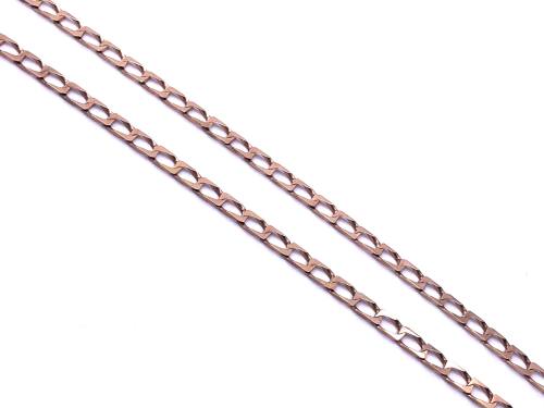 9ct Yellow Gold Curb Chain 18 Inches