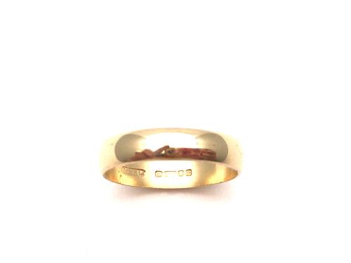 9ct Yellow Gold Wedding Ring 4mm