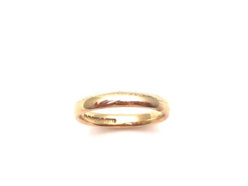 9ct Yellow Gold Wedding Ring 3mm