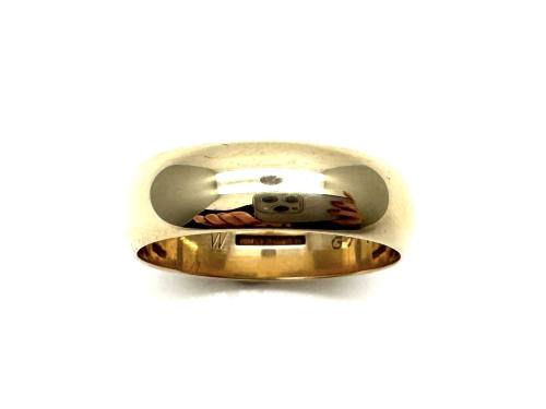 9ct Yellow Gold Plain Wedding Ring