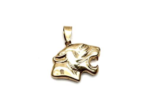 9ct Yellow Gold Panther Pendant