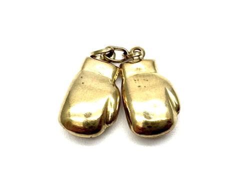 9ct Double Boxing Glove Pendant