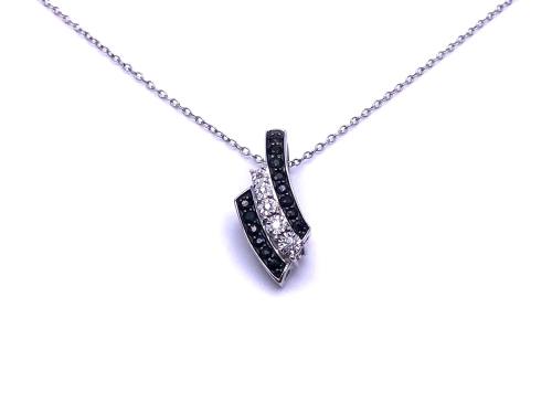 9ct Synthetic Sapphire&CZ Pendant&Chain
