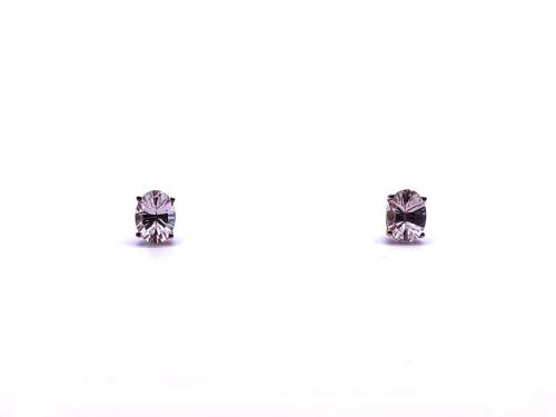 9ct Yellow Gold Pink CZ Stud Earrings