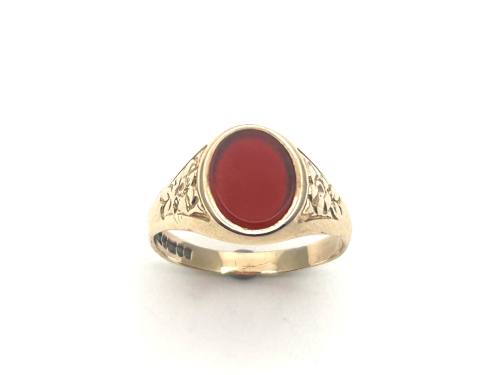 9ct Yellow Gold Cornelian Signet Ring