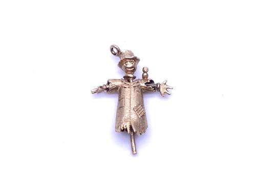 9ct Yellow Gold Scarecrow Charm/Pendant