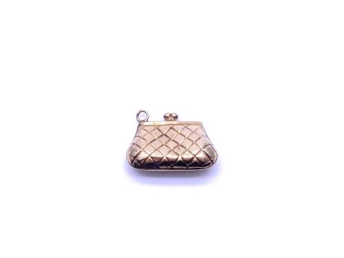 9ct Yellow Gold Purse Charm/Pendanant