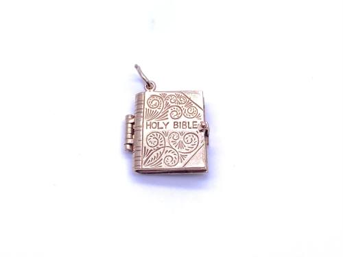 9ct Yellow Gold Holy Bible Charm