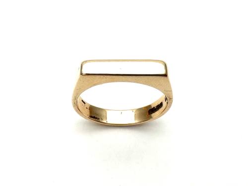 9ct Yellow Gold Slim Signet Ring