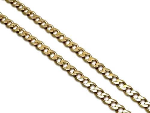 9ct Yellow Gold Curb Chain 20 Inches