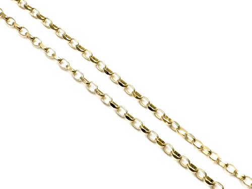 9ct Yellow Gold Belcher Chain 24 inch