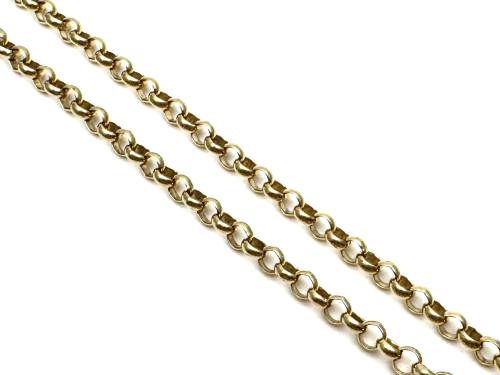 9ct Yellow Gold Belcher Chain 21 Inches