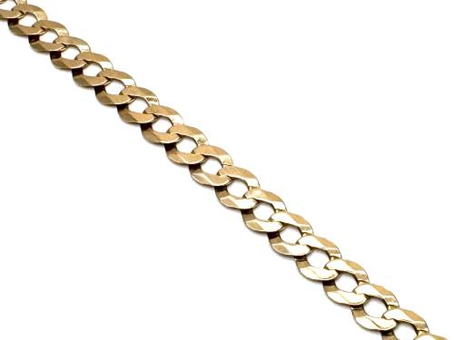9ct Yellow Gold Flat Curb Bracelet