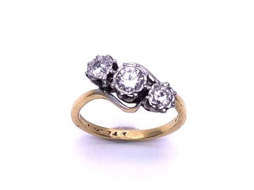 18ct Diamond 3 Stone Ring