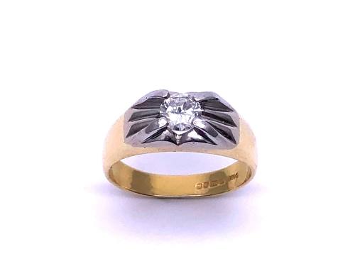 18ct Gents Diamond Solitaire Ring