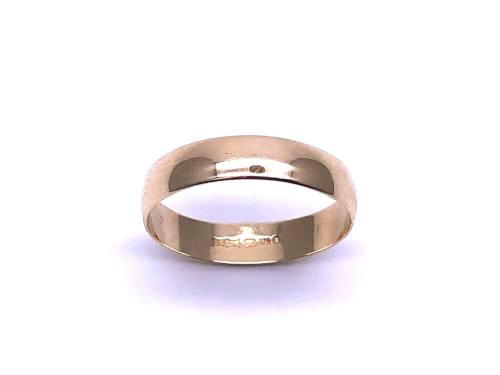 9ct Yellow Gold Plain Wedding Ring 4mm