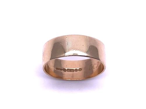 9ct Yellow Gold Plain Wedding Ring 7mm