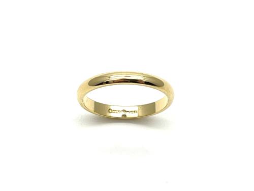 18ct Plain Wedding Ring 2.5mm