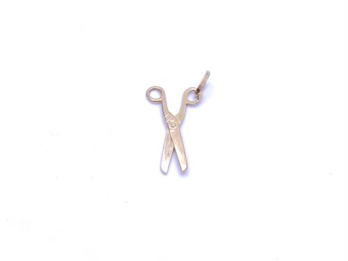 9ct Yellow Gold Scissors Charm/Pendant