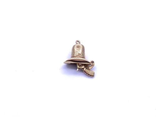 9ct Yellow Gold Hat Charm/Pendant