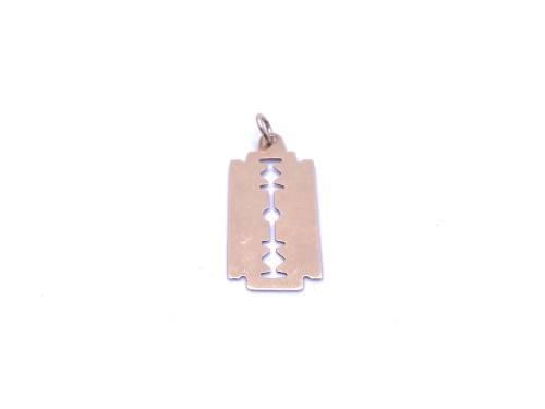 9ct Yellow Gold Razor Charm/Pednant
