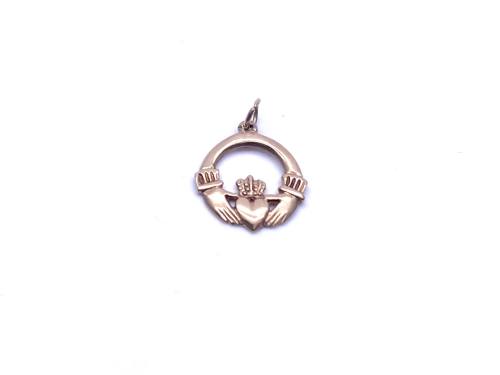 9ct Yellow Gold Claddagh Charm/Pendant