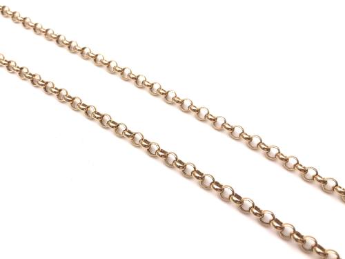 9ct Yellow Gold Belcher Chain 18 inch