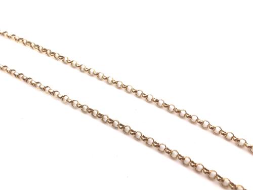 9ct Yellow Gold Belcher Chain 16 1/2