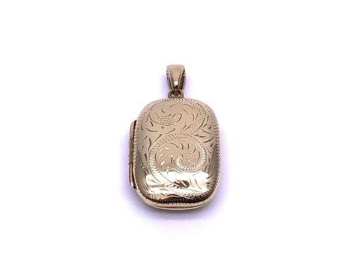 9ct Yellow Gold Rectangular Locket