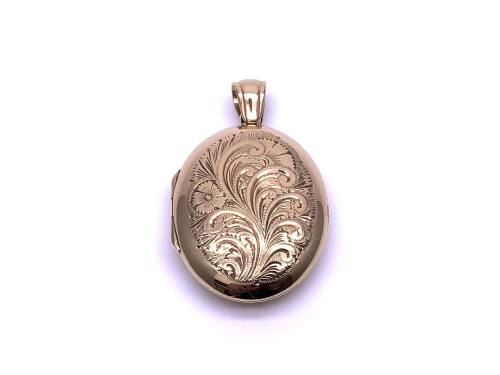 9ct Yellow Gold Oval Locket