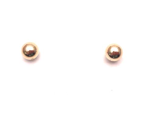 9ct Yellow Gold Ball Stud Earrings 5mm