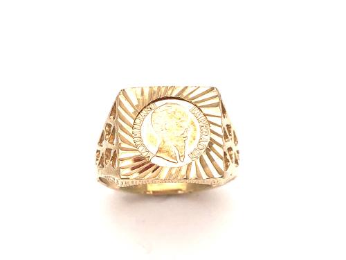 9ct Yellow Gold Coin Ring