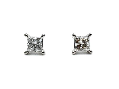 Platinum Laboratory Grown Diamond Stud Earrings