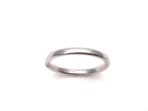 18ct White Gold Wedding Ring 2mm