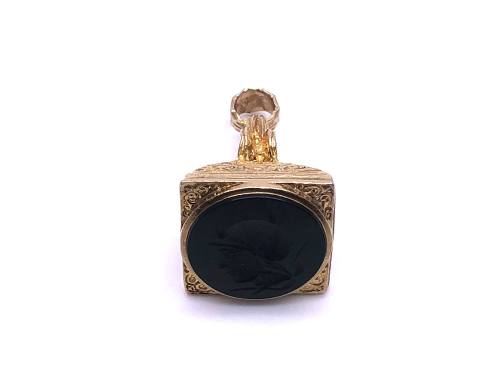 9ct Yellow Gold Onyx Wax Seal