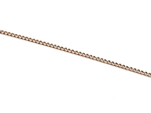 9ct Yellow Gold Flat Curb Anklet