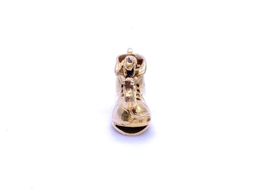 9ct Yellow Gold Boot Charm/Pendant