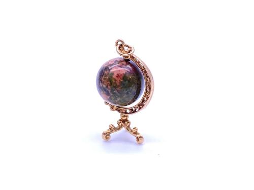 9ct Yellow Gold Globe Charm/Pendant