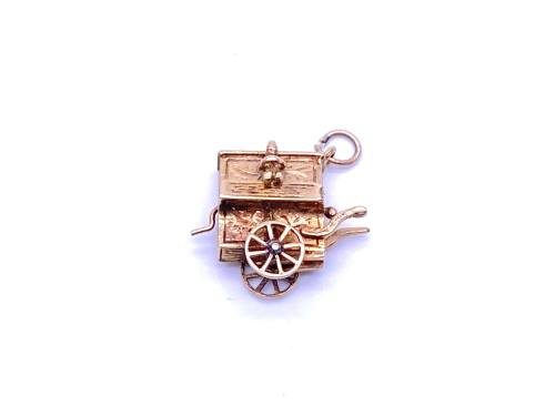 9ct Piano Cart Charm/Pendant