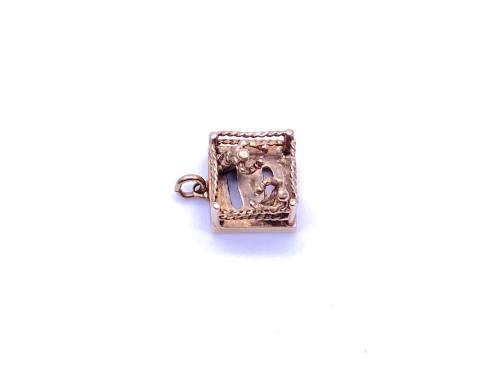 9ct Boxing Ring Charm/Pendant