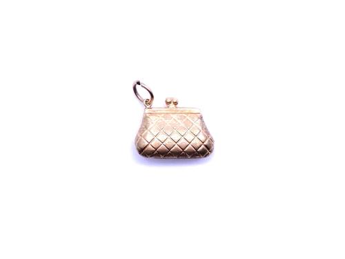 9ct Yellow Gold Purse Charm/ Pendant