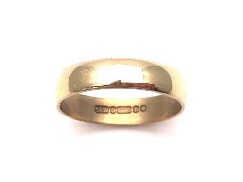 9ct Yellow Gold Wedding Ring 4mm